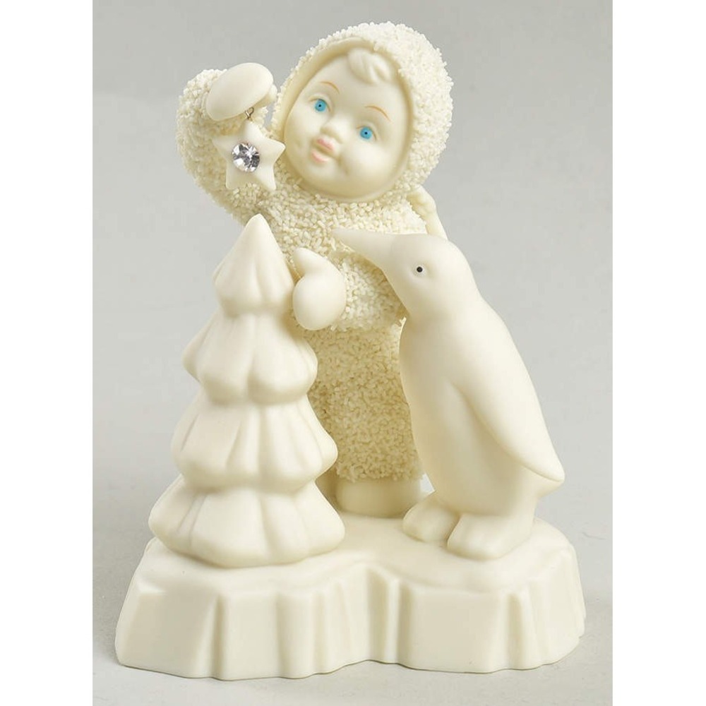 Vintage Snowbabies "Make It Shine" Dept. 56 w/original box Swarovski Stone
